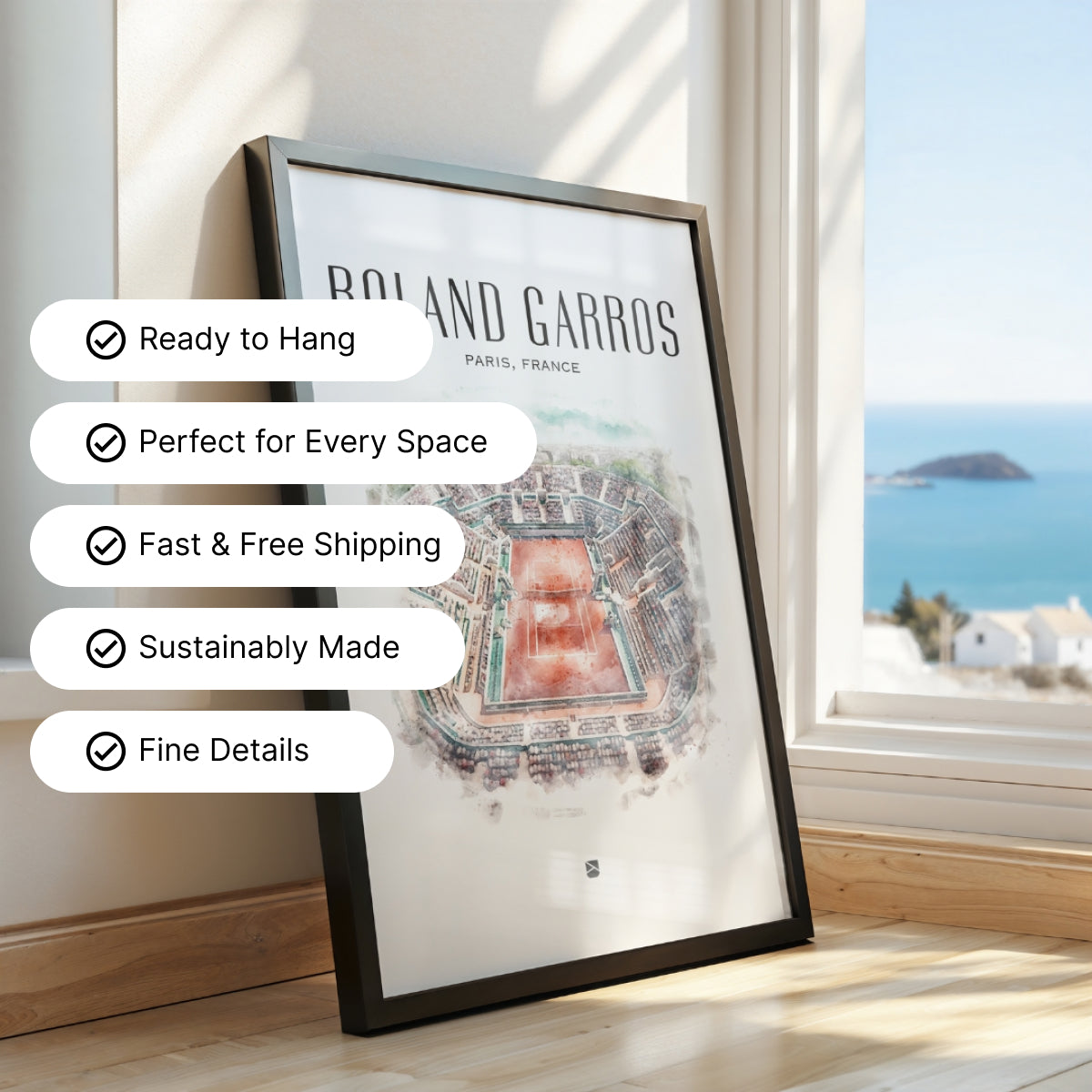 Roland Garros Framed