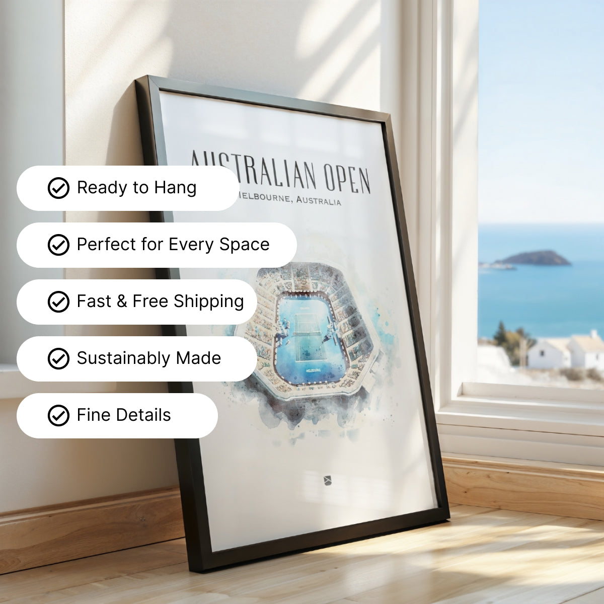 Australian Open Framed