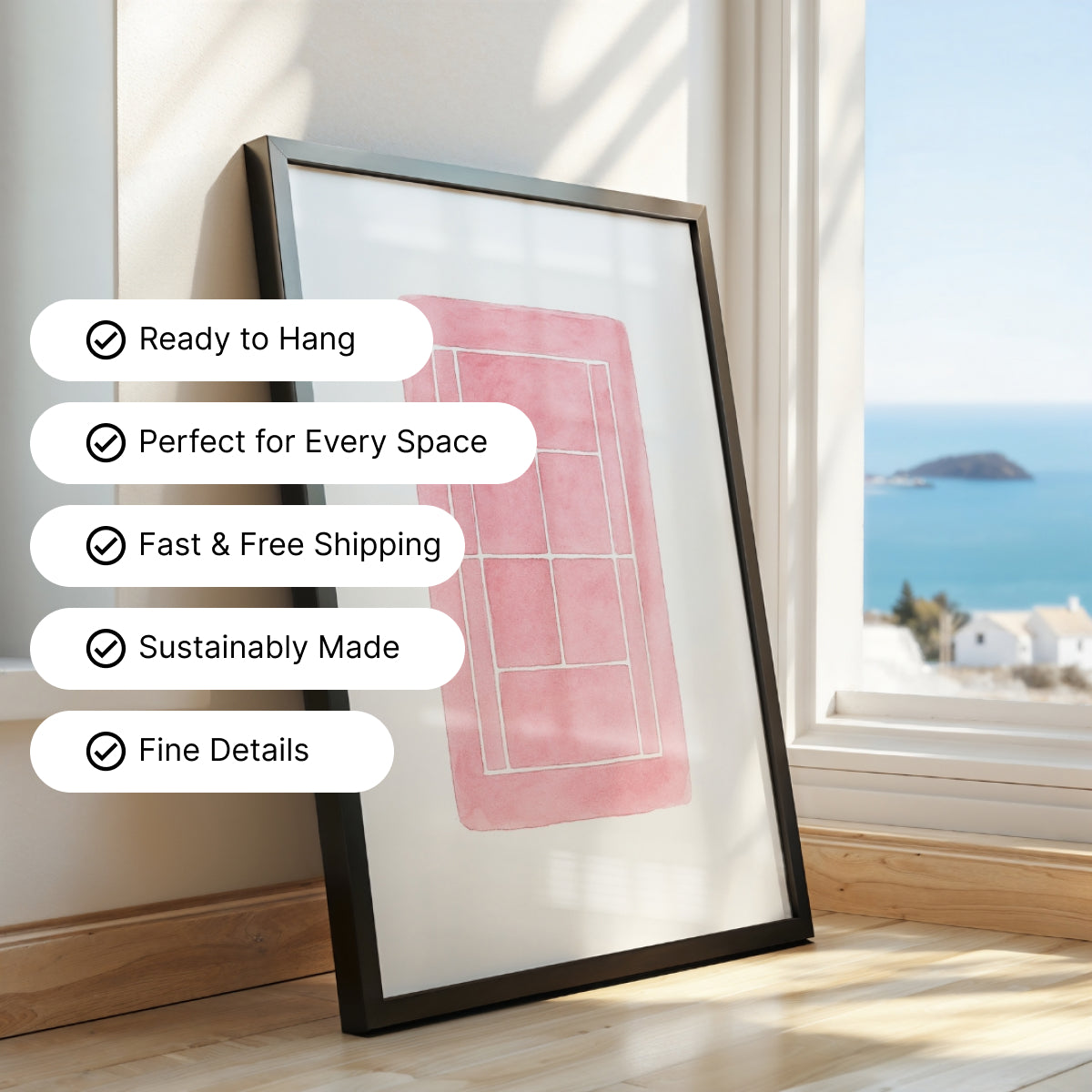 Good For Pink Framed