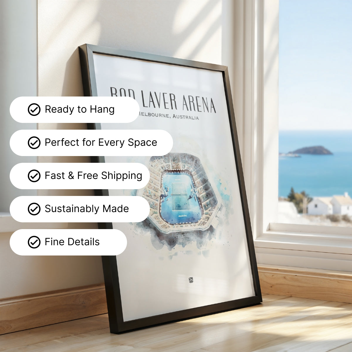 Rod Laver Arena Framed