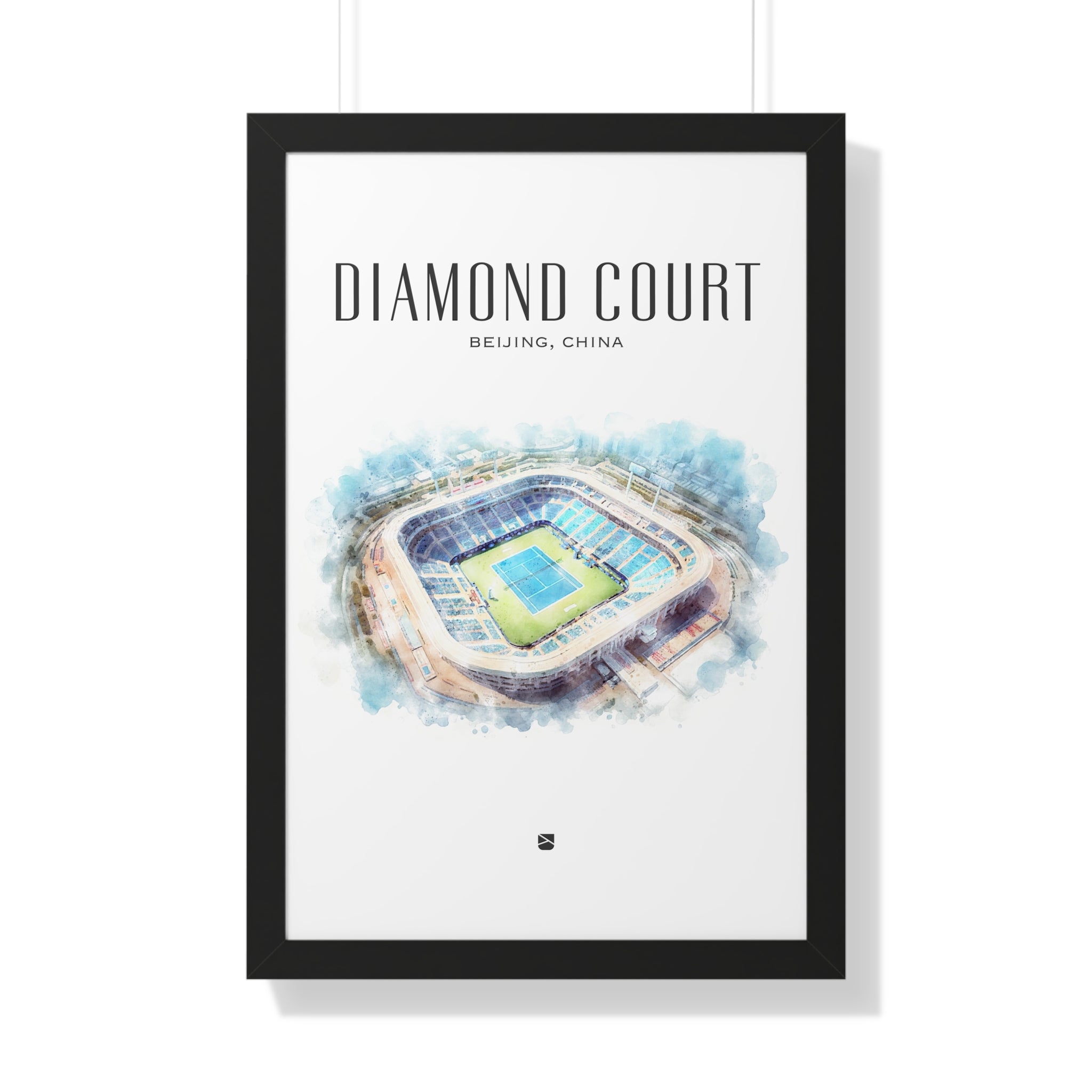 Diamond Court Framed Print