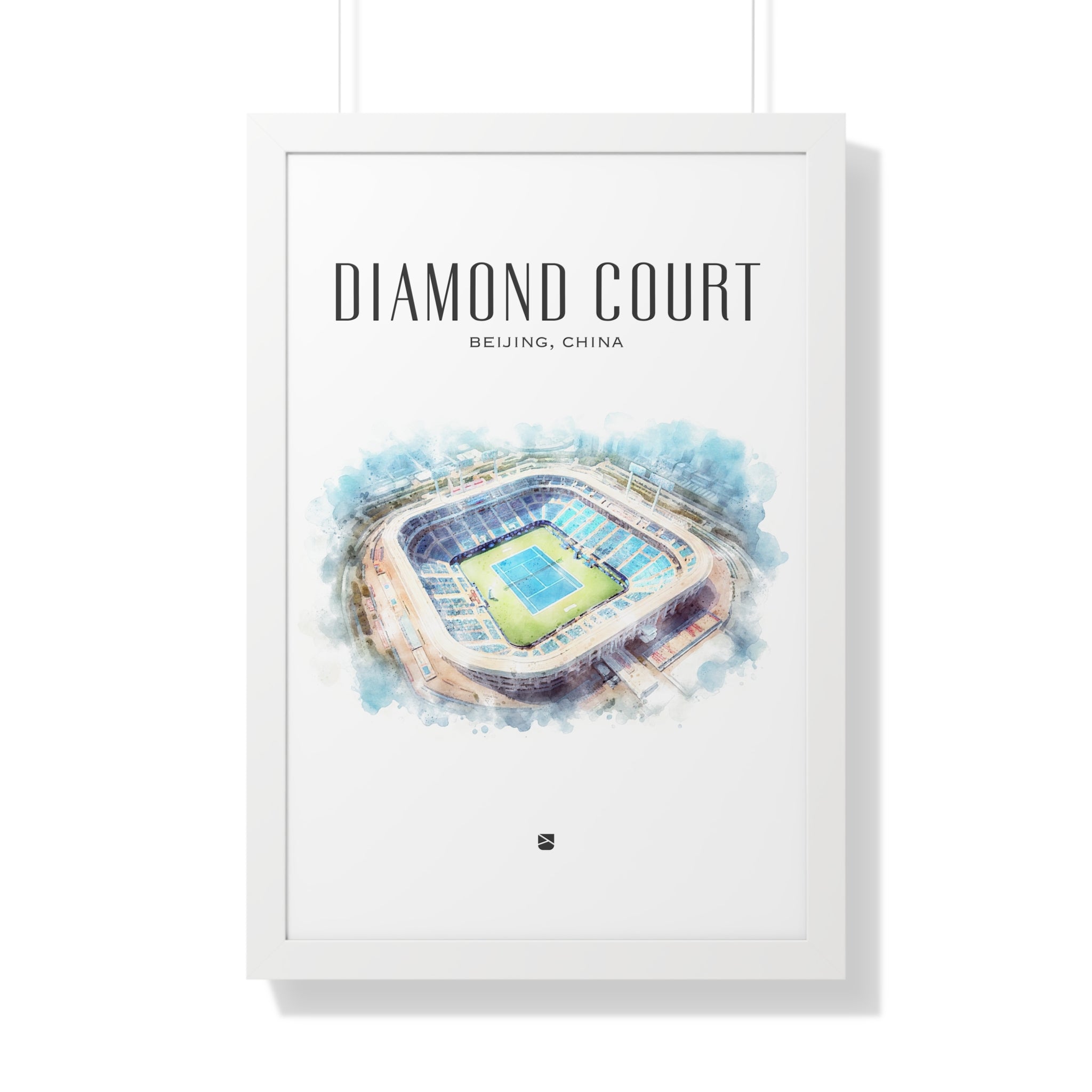 Diamond Court Framed Print