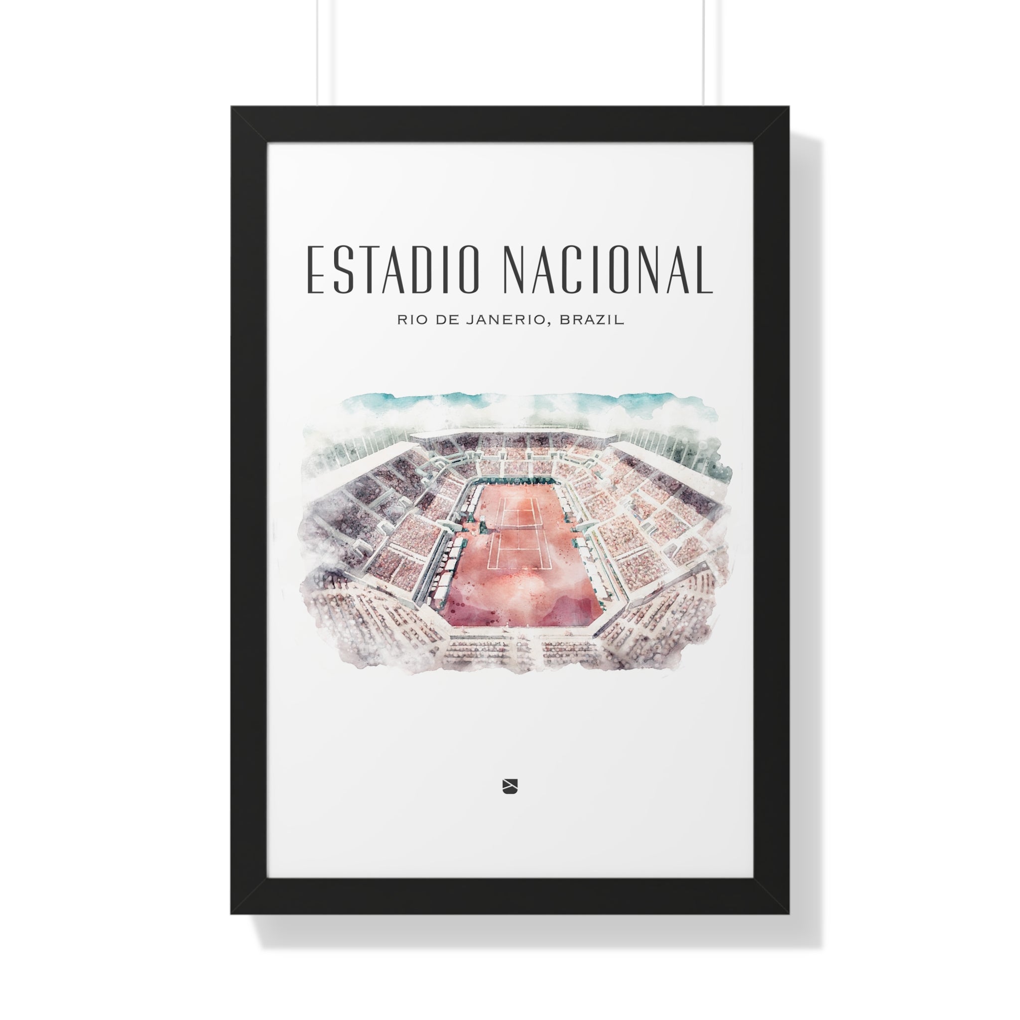 Estadio Nacional Framed Print