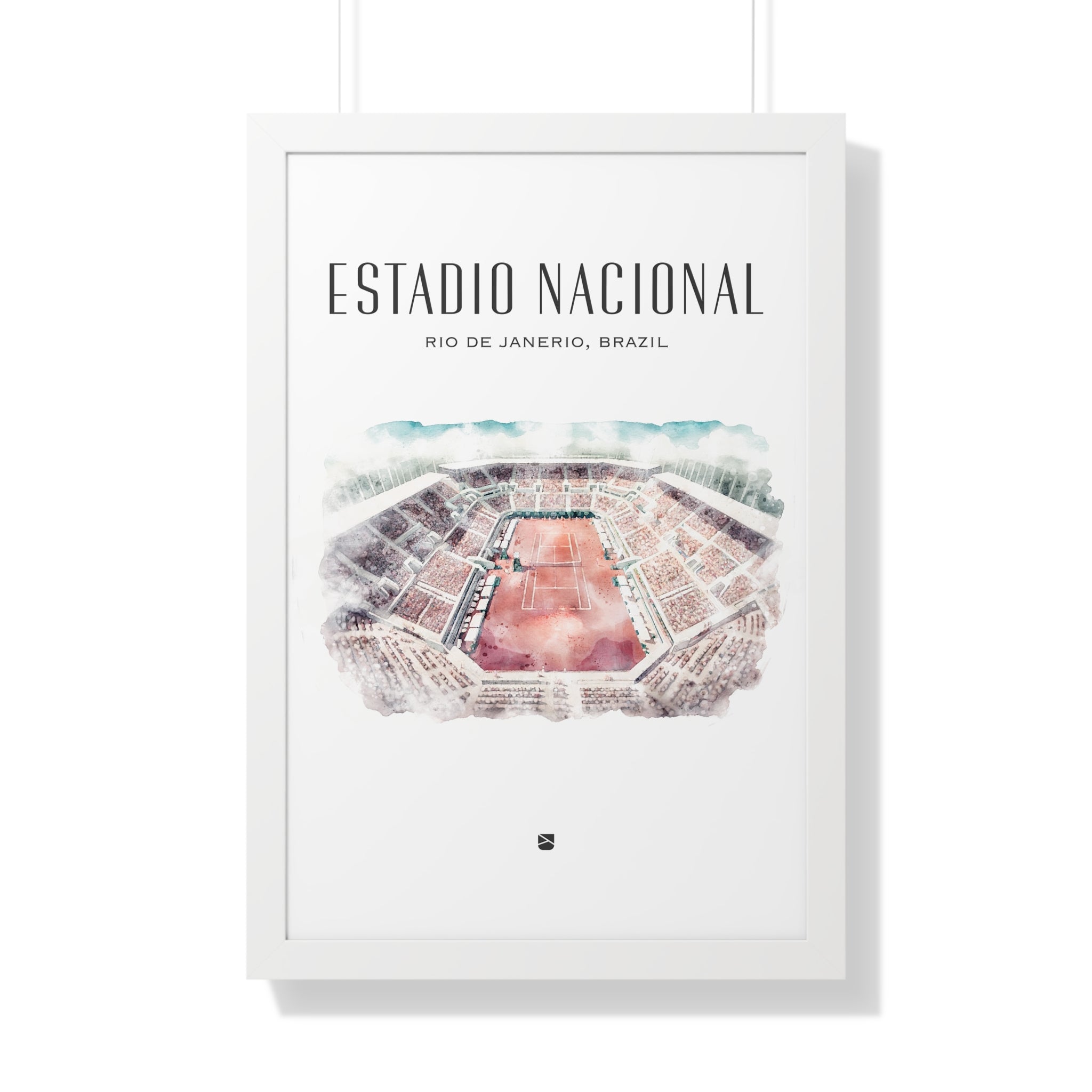 Estadio Nacional Framed Print