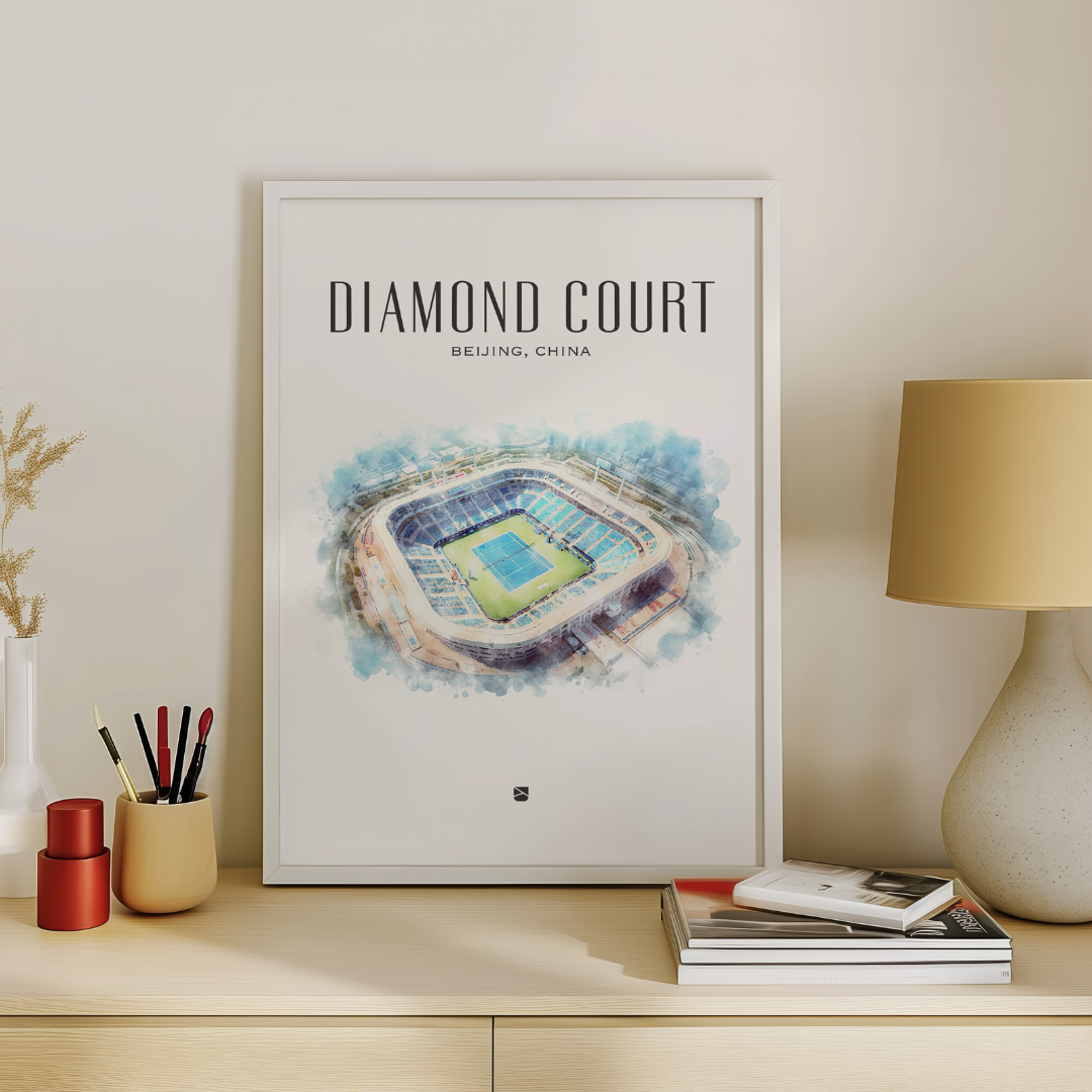 Diamond Court Framed Print