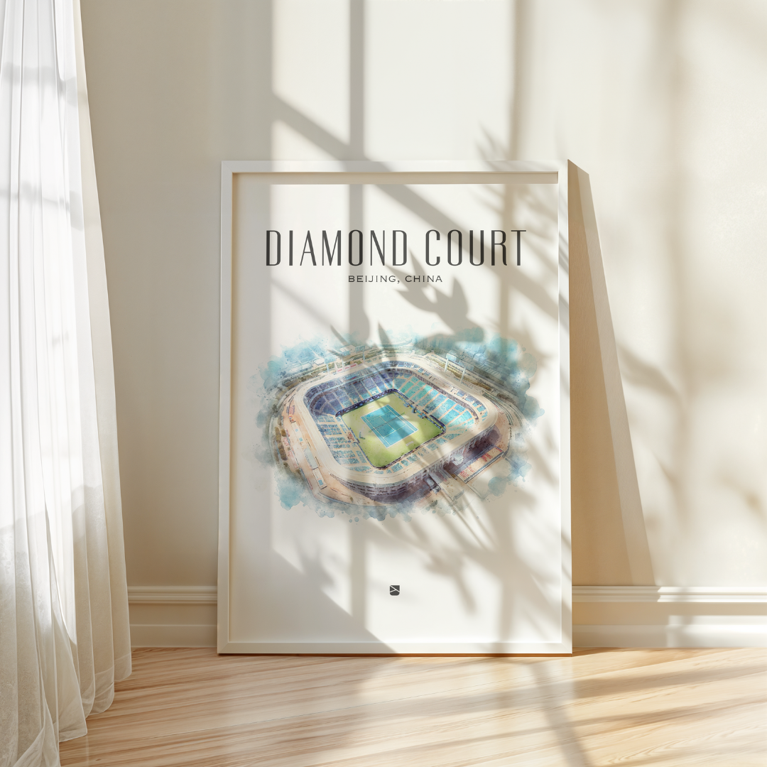 Diamond Court Framed Print