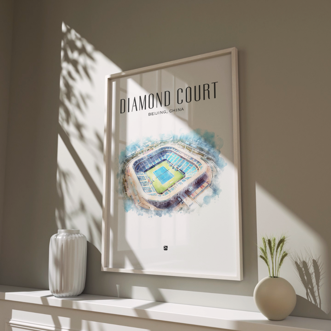 Diamond Court Framed Print