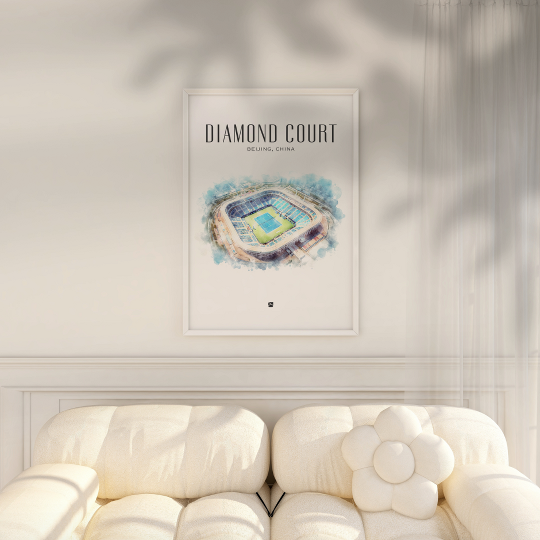 Diamond Court Framed Print