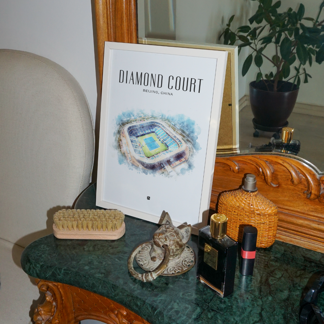 Diamond Court Framed Print