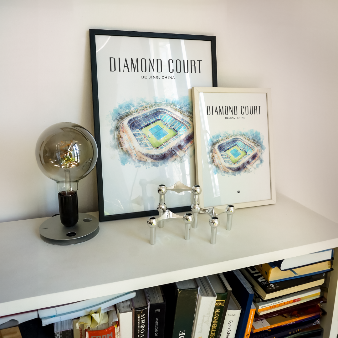 Diamond Court Framed Print