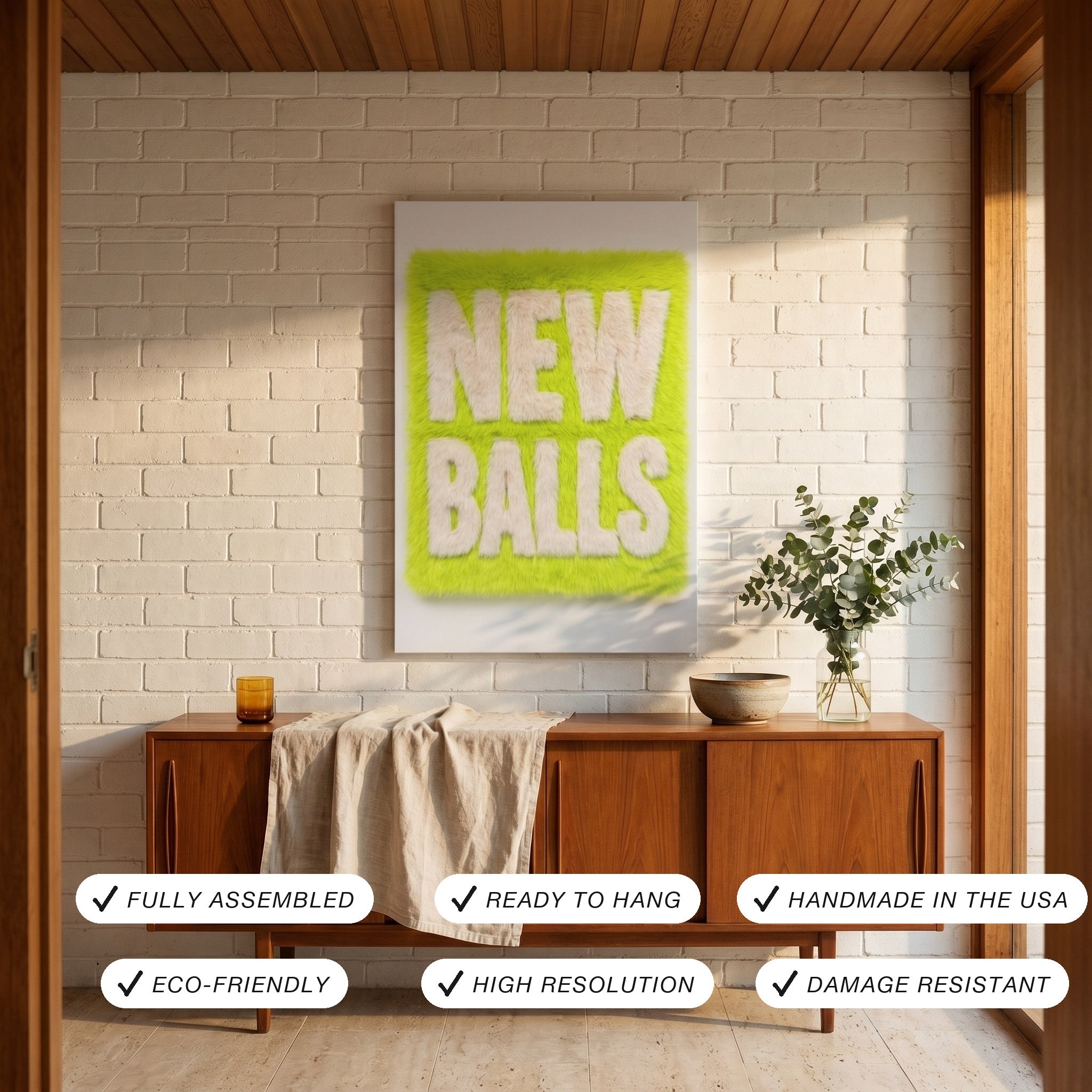 New Balls Please Canvas USP