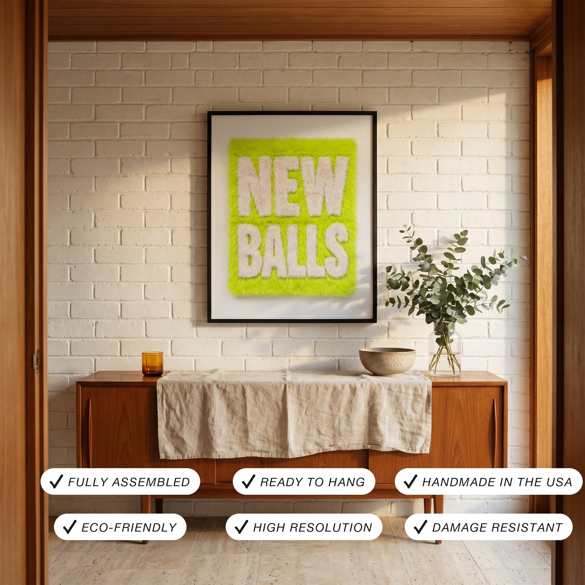 New Balls Please Framed USP